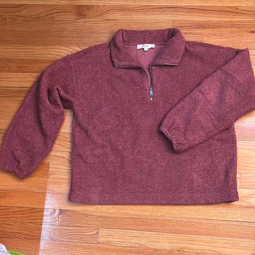LOFT Pink Sweater with Cozy Fit